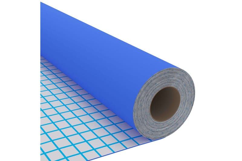 Selvklebende folie til møbler høyglans blå 500x90 cm PVC - Blå - Innredning - Veggdekorasjon - Dekorfolie - Flisdekor