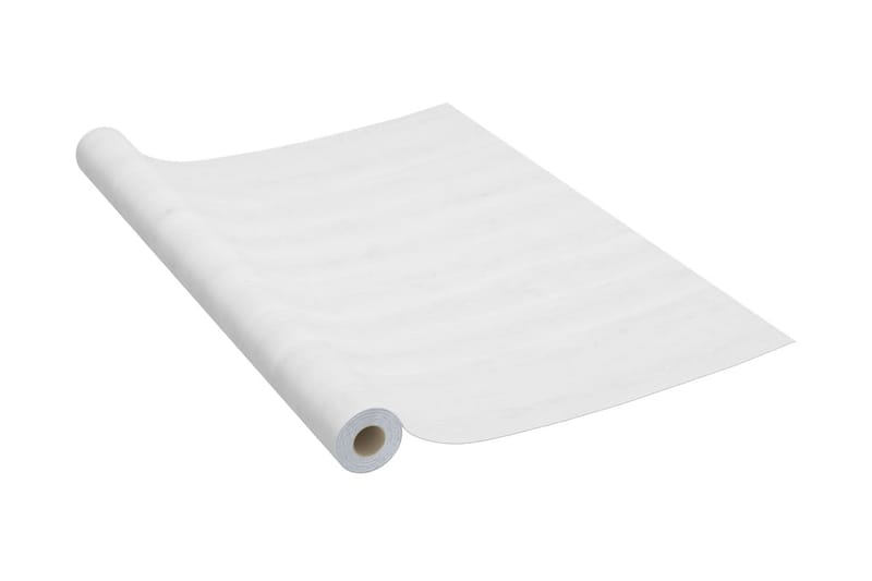 Selvklebende møbelfolier 2 stk 500x90 cm PVC hvit trefarge - Hvit - Innredning - Veggdekorasjon - Dekorfolie - Flisdekor
