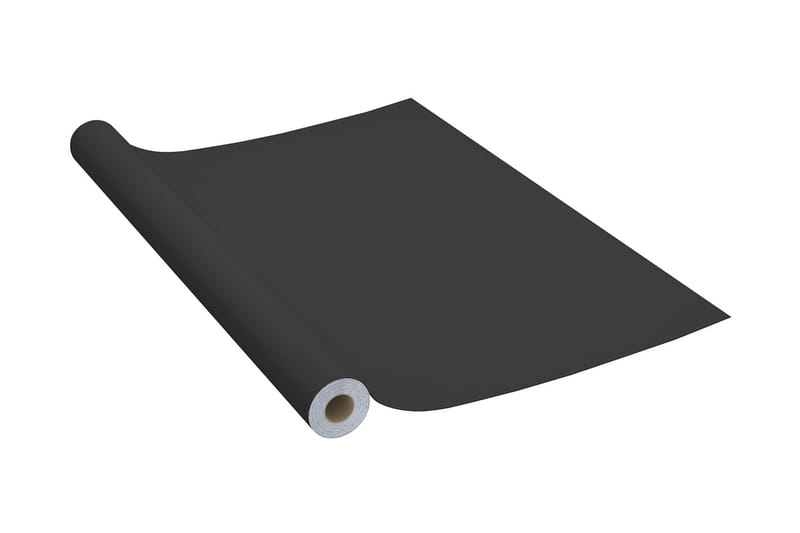 Selvklebende møbelfolier 2 stk 500x90 cm PVC svart - Svart - Innredning - Veggdekorasjon - Dekorfolie - Flisdekor