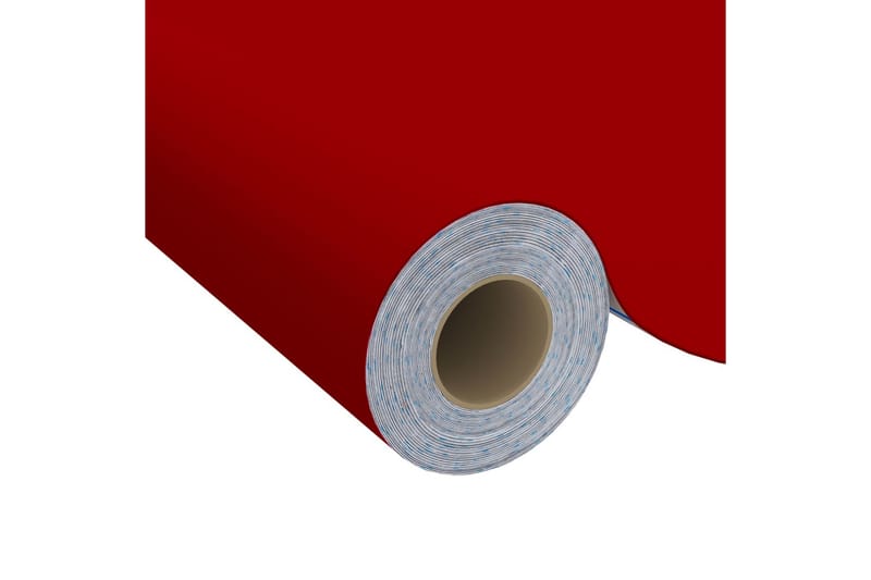 Selvklebende møbelfolier 2 stk 500x90 cm PVC rød - Rød - Innredning - Veggdekorasjon - Dekorfolie - Flisdekor