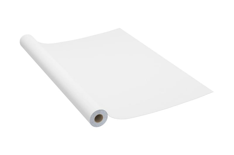 Selvklebende møbelfolier 2 stk 500x90 cm PVC hvit - Hvit - Innredning - Veggdekorasjon - Dekorfolie - Flisdekor