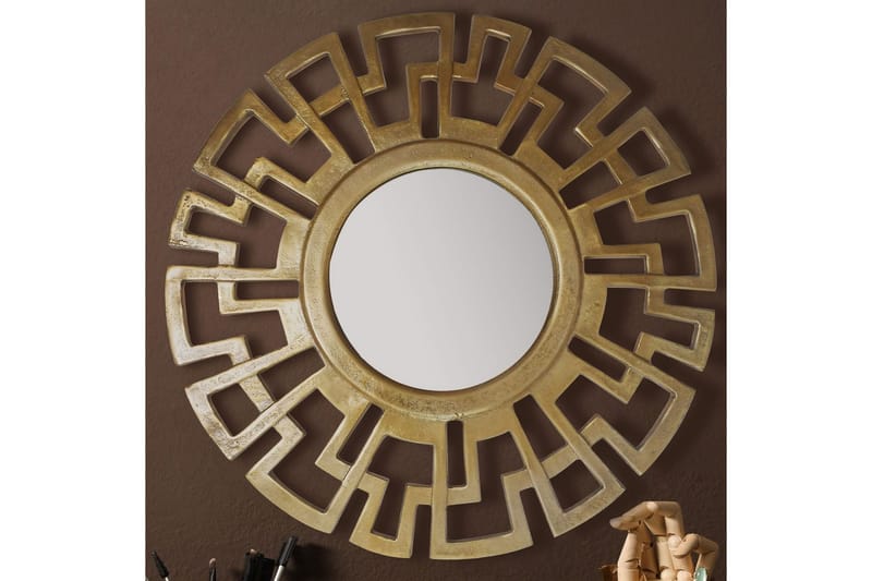 Speil Wohnling Art Deco Rund 60 cm Moderne - Innredning - Veggdekorasjon - Dekorfolie - Flisdekor