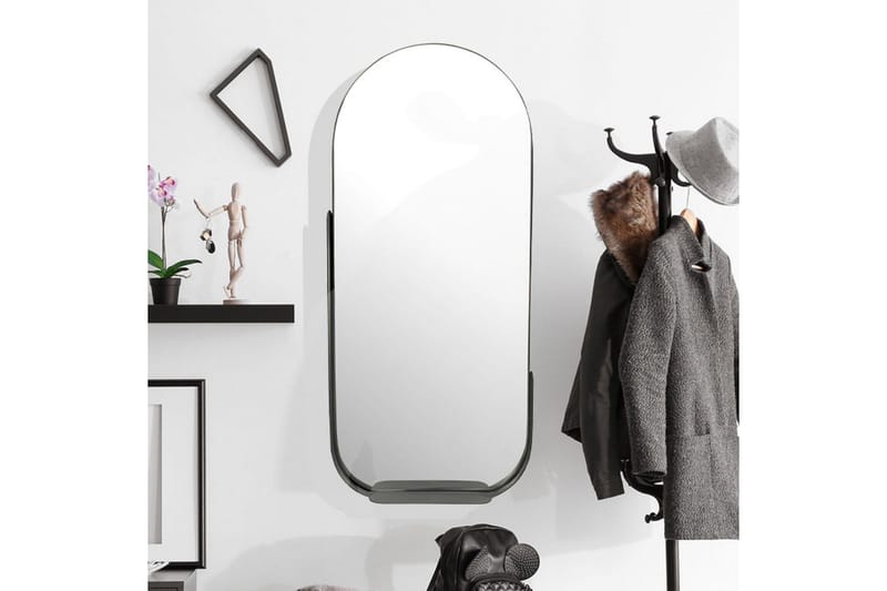 Speil Wohnling Asymmetrisk metallramme oval 90 cm - Innredning - Veggdekorasjon - Dekorfolie - Flisdekor