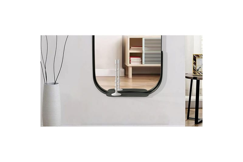 Speil Wohnling Asymmetrisk metallramme oval 90 cm - Innredning - Veggdekorasjon - Dekorfolie - Flisdekor