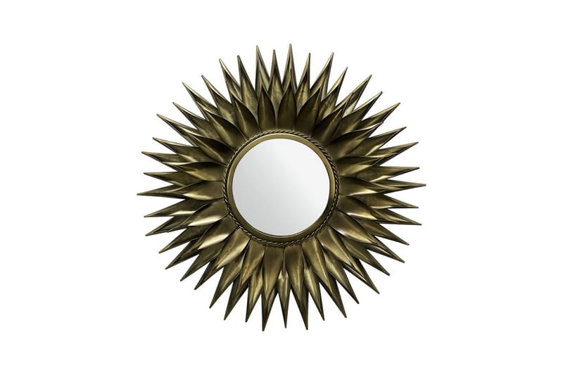 Speil Wohnling Solstil Metallramme Rund 60 cm - Innredning - Veggdekorasjon - Dekorfolie - Flisdekor