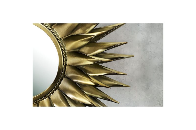 Speil Wohnling Solstil Metallramme Rund 60 cm - Innredning - Veggdekorasjon - Dekorfolie - Flisdekor