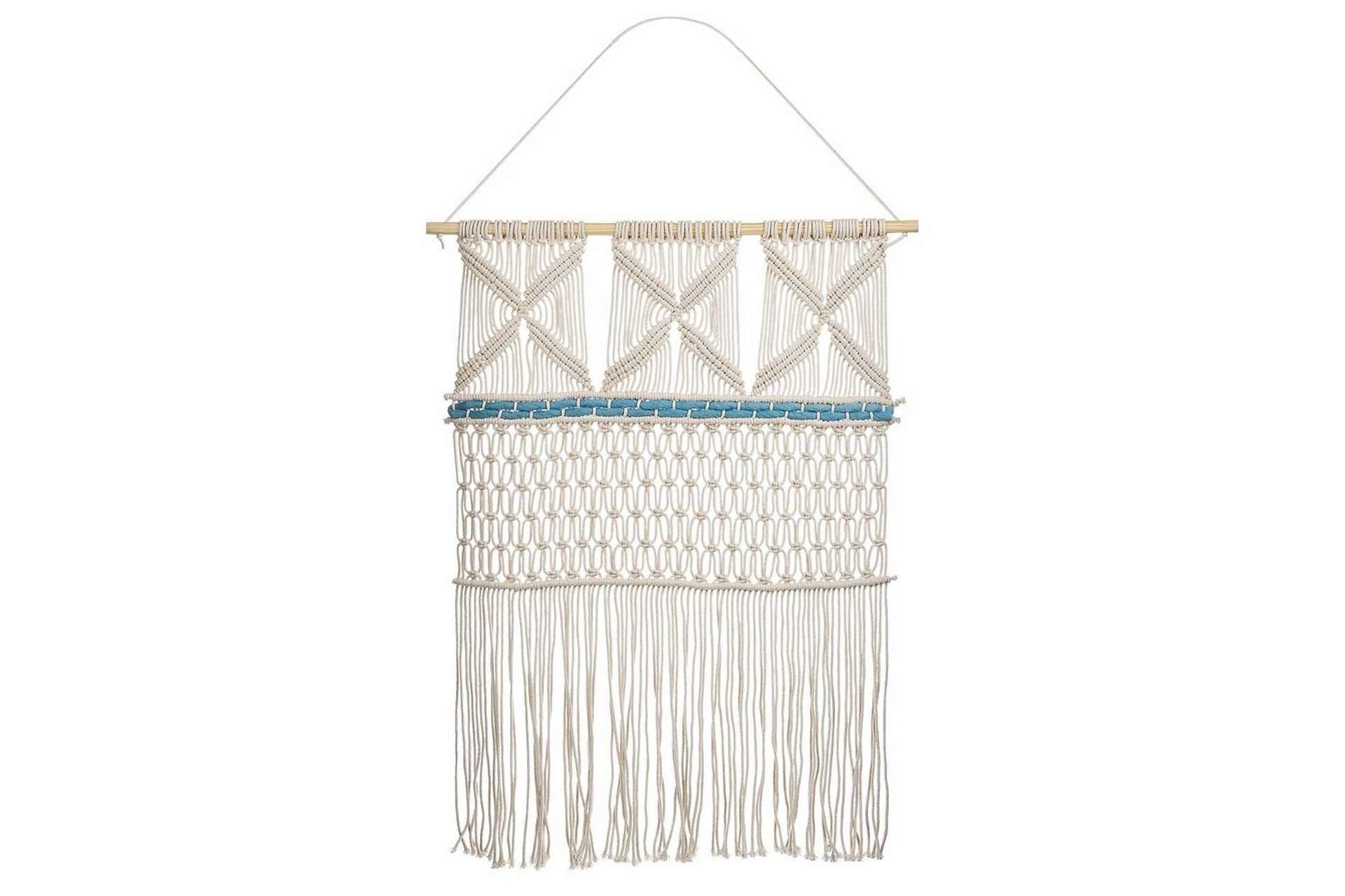 Väggdekoration i tyg Beliani Kalady Beige\|\|Light blue -