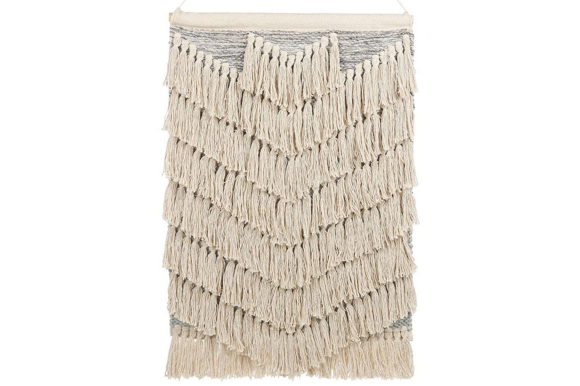 Väggdekoration i tyg Beliani Kotra Beige\|\|Graphite grey -