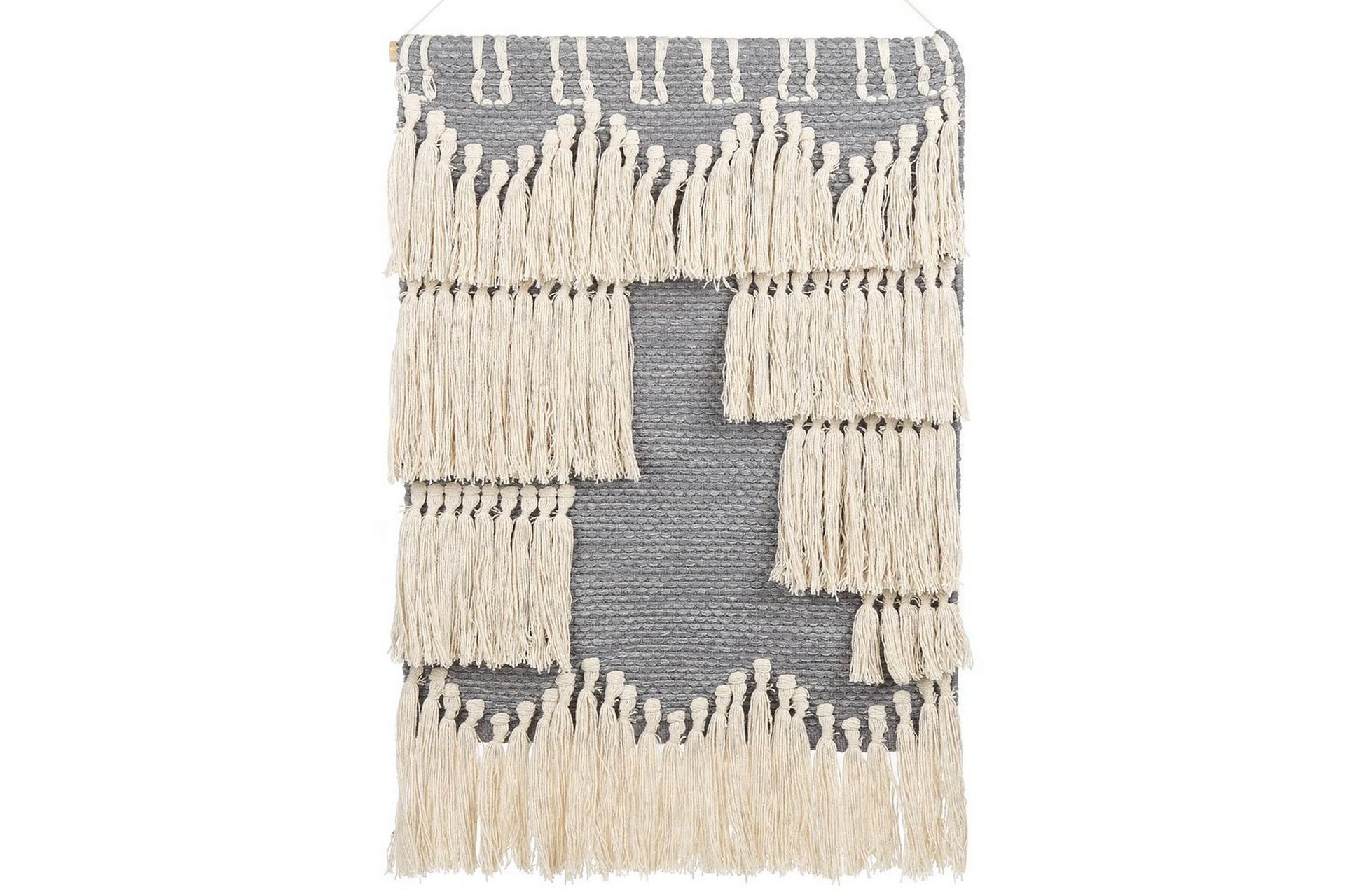 Väggdekoration i tyg Beliani Mahri Grey\|\|Beige -