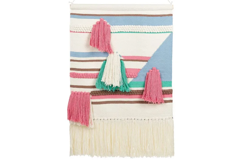 Väggdekoration i tyg Beliani Moola Beige||Pink||blue||Brown||Green, undefined