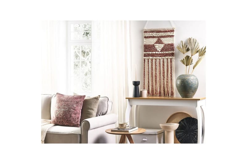 Väggdekoration i tyg Beliani Saif Red||Beige - Innredning - Bilder & kunst