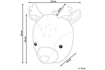 Väggdekorationer för barn Beliani Bambi Beige||White||Brown - Innredning - Innredning barnerom - Leketøy & leker