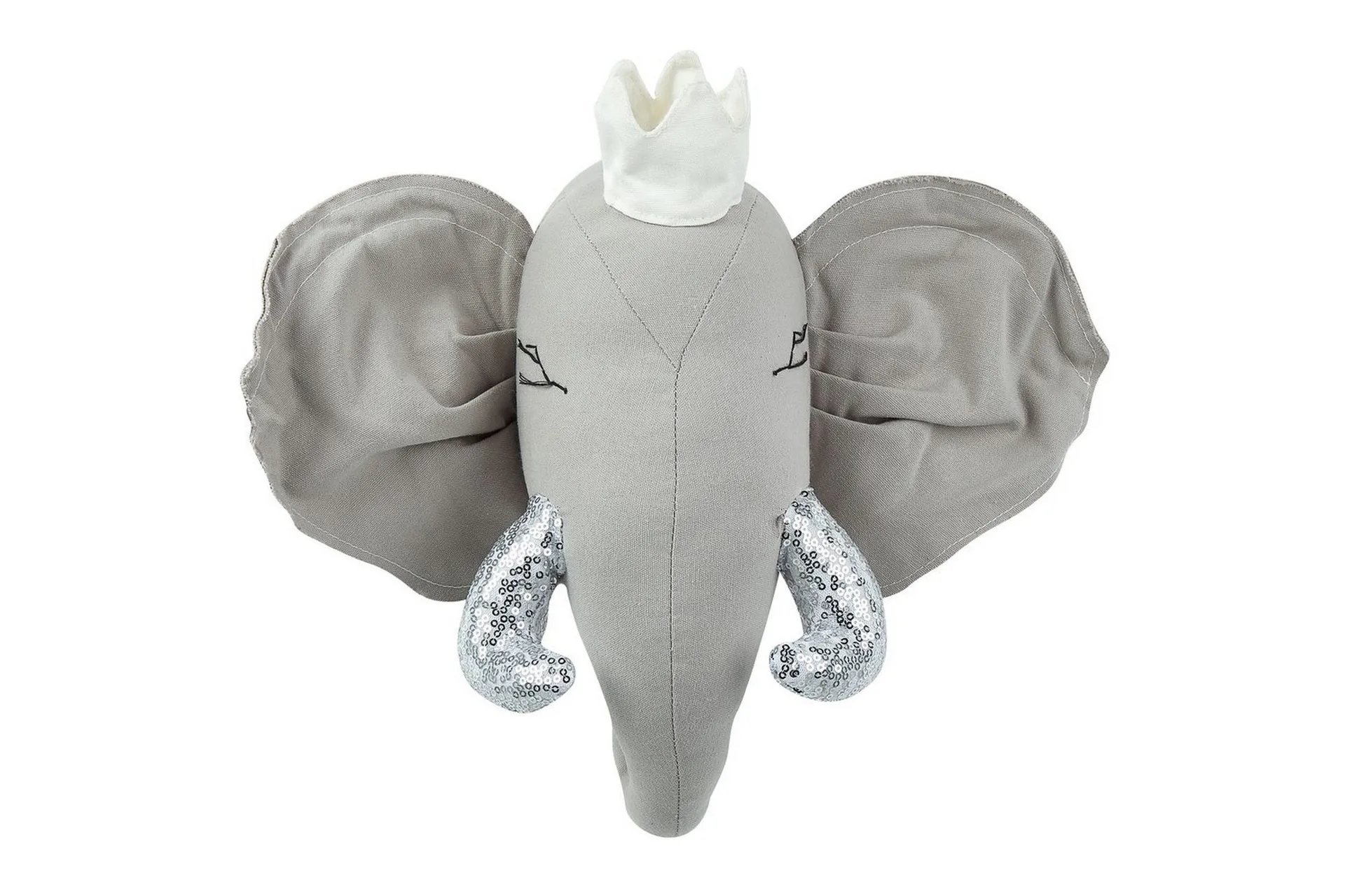 Väggdekorationer för barn Beliani Tantor Grey\|\|Silver\|\|White -