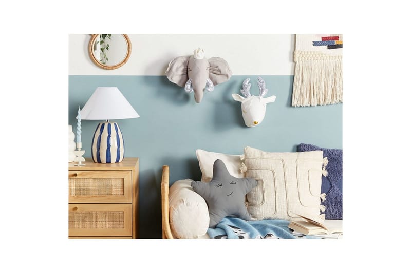 Väggdekorationer för barn Beliani Tantor Grey||Silver||White - Innredning - Innredning barnerom - Leketøy & leker