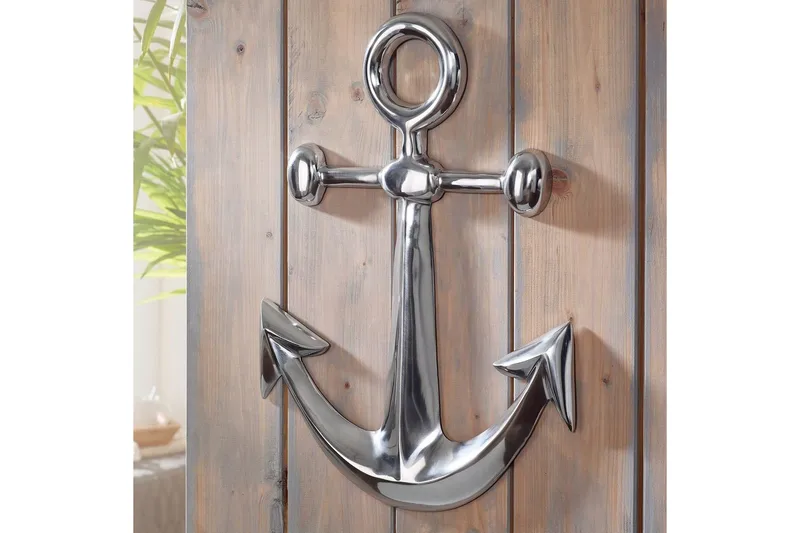 Veggdekorasjon Wohnling Anker Sjøfart Håndpolert Aluminiumstøp Moderne - Innredning - Dekorasjon
