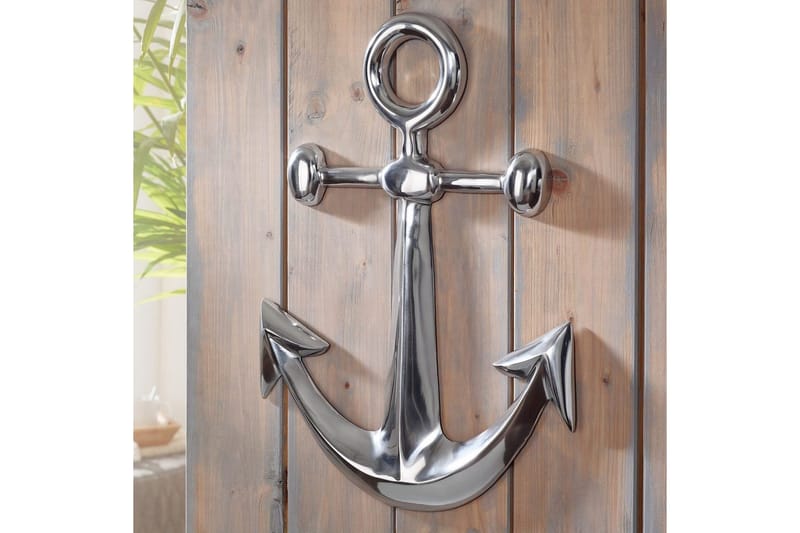 Veggdekorasjon Wohnling Anker Sjøfart Håndpolert Aluminiumstøp Moderne - Innredning - Dekorasjon