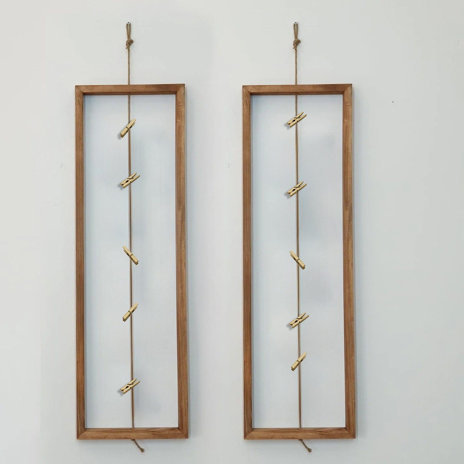 Dekorativ vegghylle i tre Hanah Home Rafori (20 x 70 x 2 cm) -