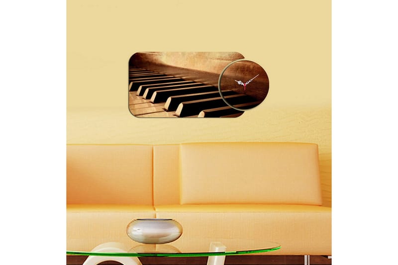 2-Deler - Flerfarget - Innredning - Veggdekorasjon - Veggklokke