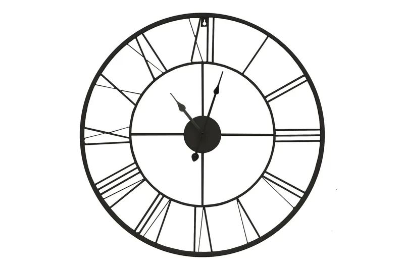 Black Klokke, 60x60 cm