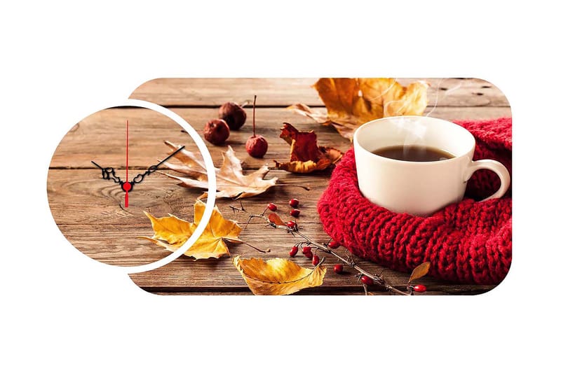 Decorative MDF Clock (2 Pieces) 68x32, undefined