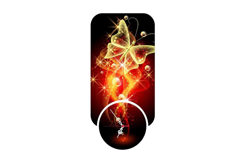 Decorative MDF Clock (2 Pieces) 68x32, undefined