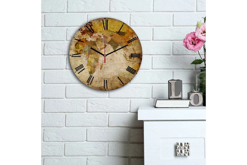 Decorative MDF Clock 30x - Innredning - Veggdekorasjon - Veggklokke