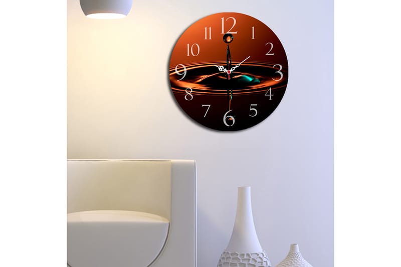 Decorative MDF Clock 40x - Veggklokke