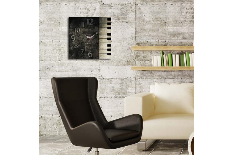 Decorative MDF Clock 40x40 - Innredning - Veggdekorasjon - Veggklokke