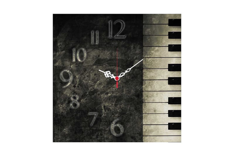 Decorative MDF Clock 40x40 - Innredning - Veggdekorasjon - Veggklokke
