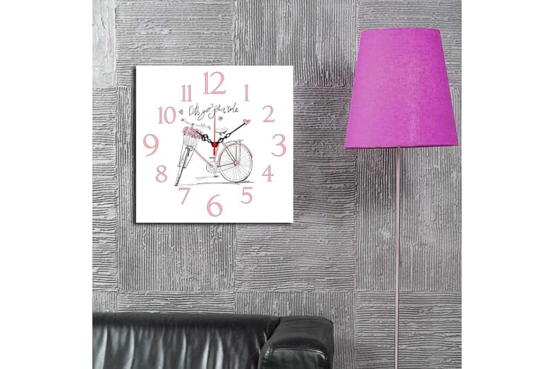 Decorative MDF Clock 40x40 - Innredning - Veggdekorasjon - Veggklokke