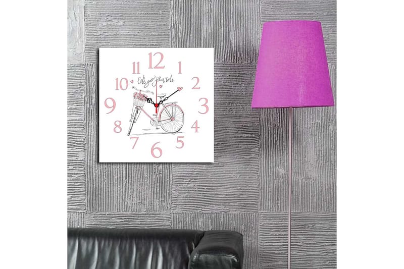 Decorative MDF Clock 40x40 - Veggklokke