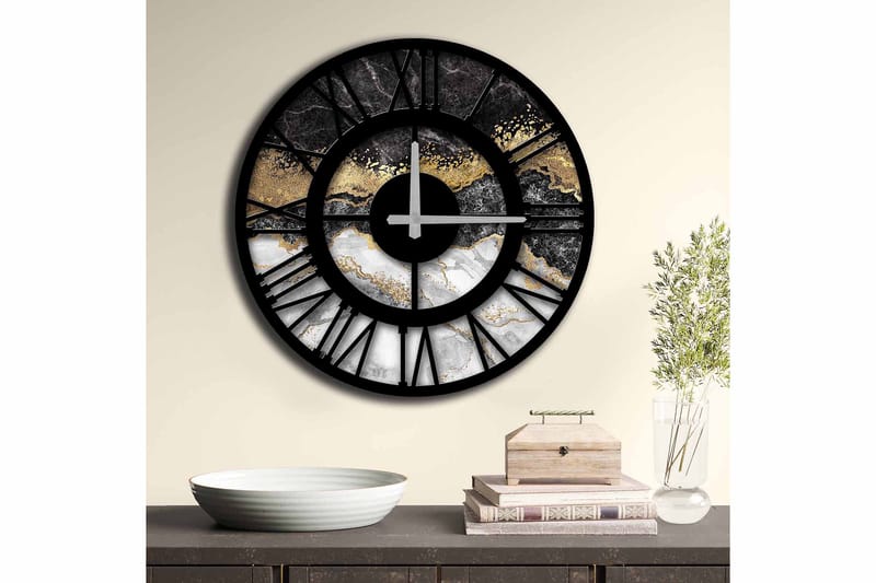 Decorative MDF Clock 50x - Veggklokke