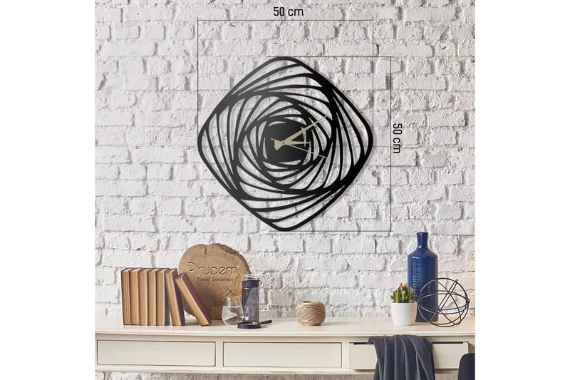 Decorative Metal Wall Clock - Beige|Hvit - Dekorasjon - Veggklokke