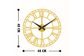 Dekorasjon Veggklokke - Gull - Innredning - Veggdekorasjon - Veggklokke