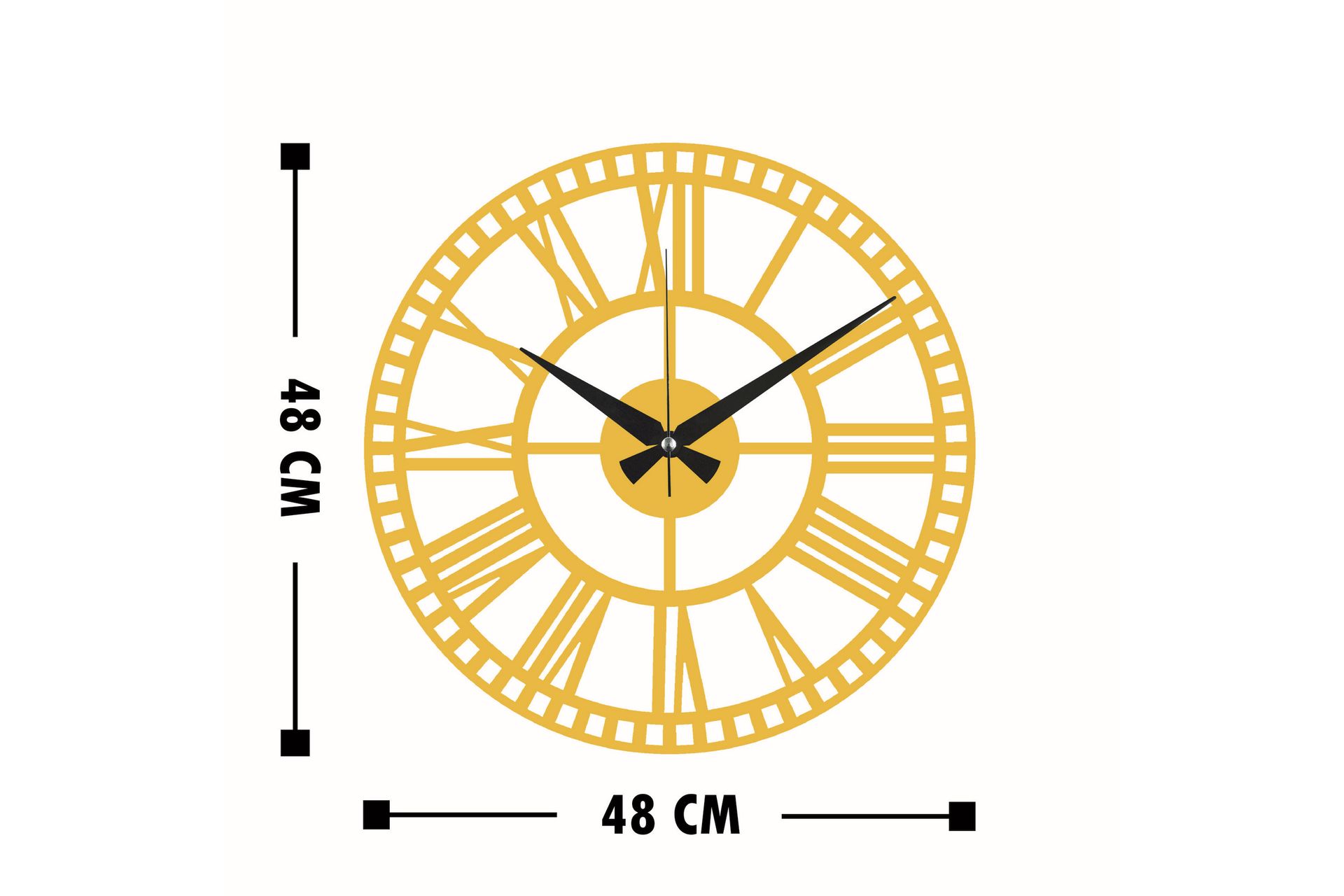 Dekorasjon Veggklokke - Gull - Innredning - Veggdekorasjon - Veggklokke