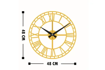 Dekorasjon Veggklokke - Gull - Innredning - Veggdekorasjon - Veggklokke