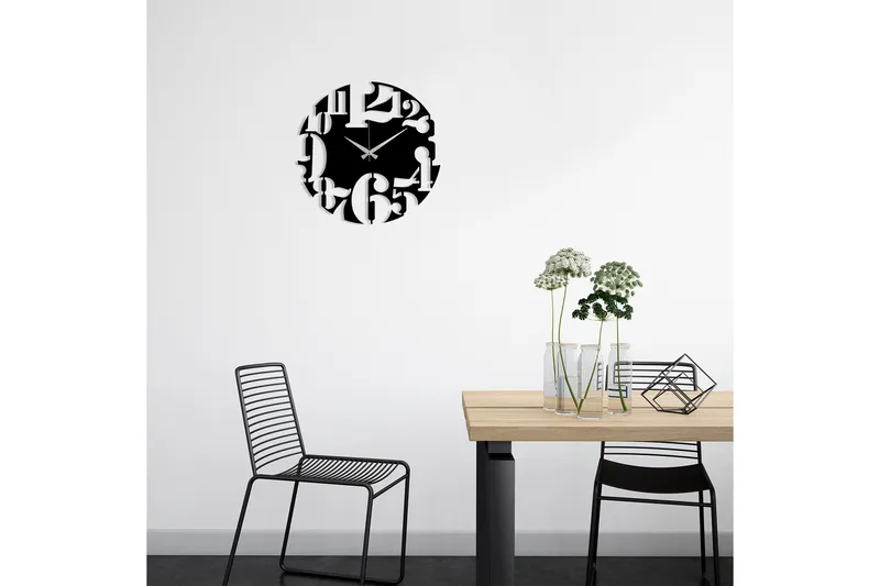 Dekorasjon Veggklokke - Svart - Innredning - Veggdekorasjon - Veggklokke