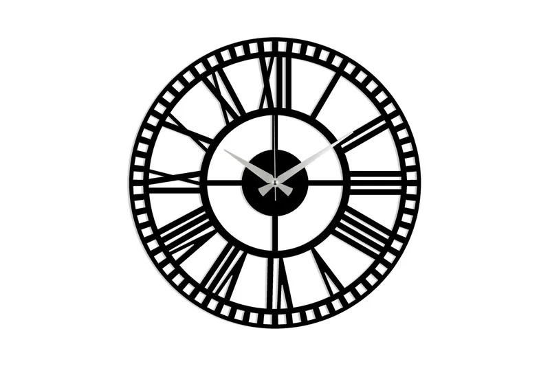 Dekorasjon Veggklokke, Svart