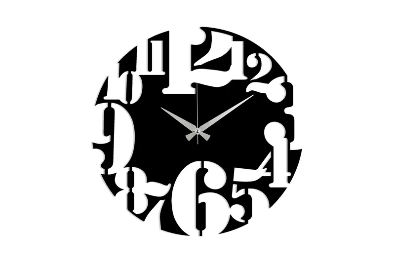 Dekorasjon Veggklokke - Svart - Innredning - Veggdekorasjon - Veggklokke