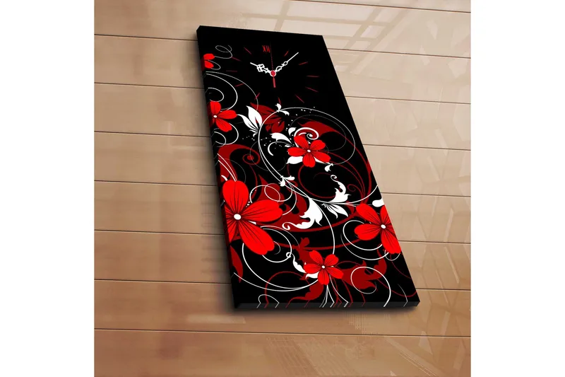 Dekorativ Canvasbilde med Klokke, Flerfarget