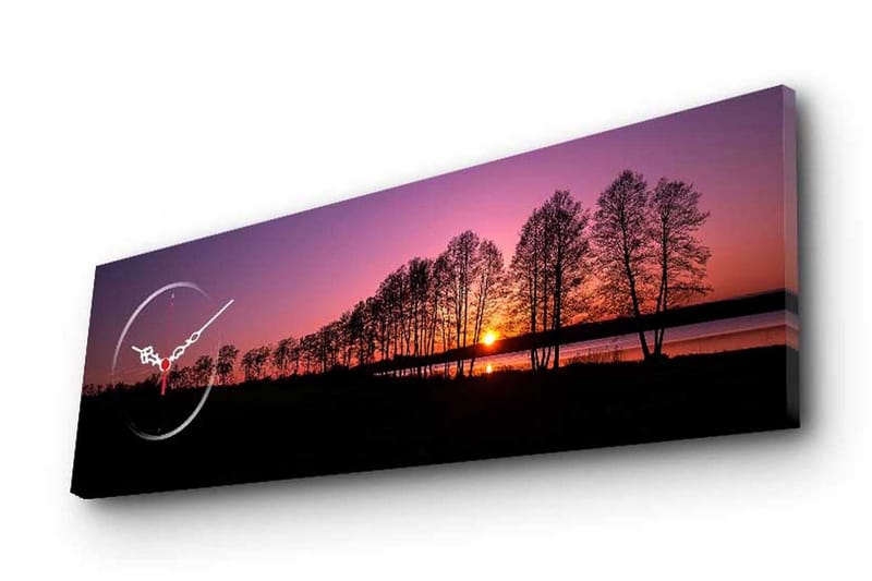 Dekorativ Canvasbilde med Klokke, Flerfarget