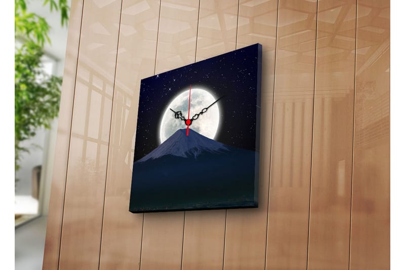 Dekorativ Canvasbilde med Klokke, Flerfarget