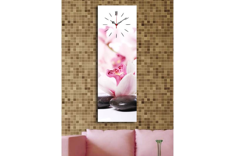 Dekorativ Canvasbilde med Klokke - Flerfarget - Innredning - Veggdekorasjon - Veggklokke