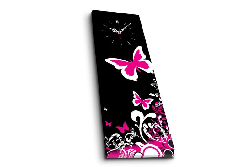 Dekorativ Canvasbilde med Klokke - Flerfarget - Innredning - Veggdekorasjon - Veggklokke