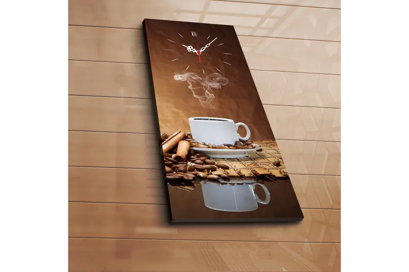 Dekorativ Canvasbilde med Klokke, Flerfarget