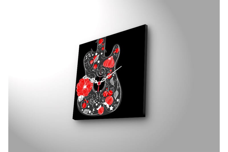 Dekorativ Canvasbilde med Klokke - Flerfarget - Innredning - Veggdekorasjon - Veggklokke