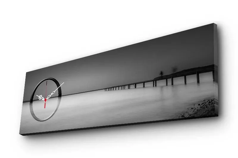 Dekorativ Canvasbilde med Klokke, Flerfarget