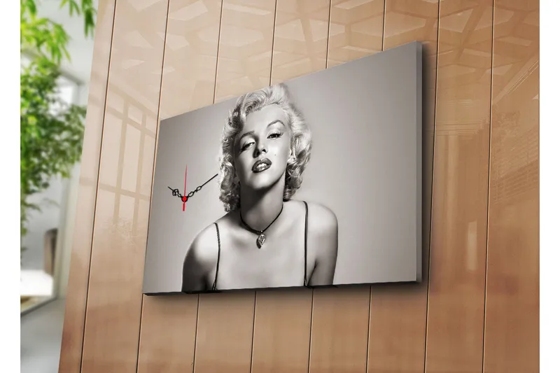 Dekorativ Canvasbilde med Klokke, Flerfarget