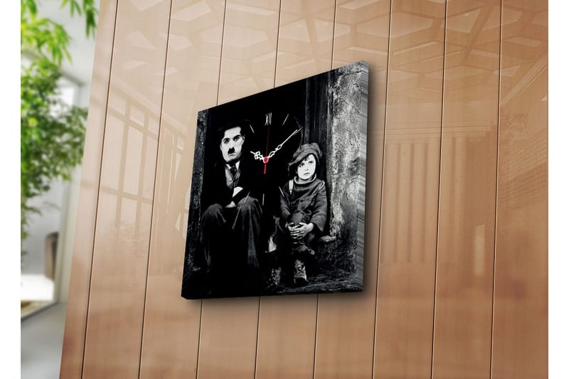 Dekorativ Canvasbilde med Klokke, Flerfarget