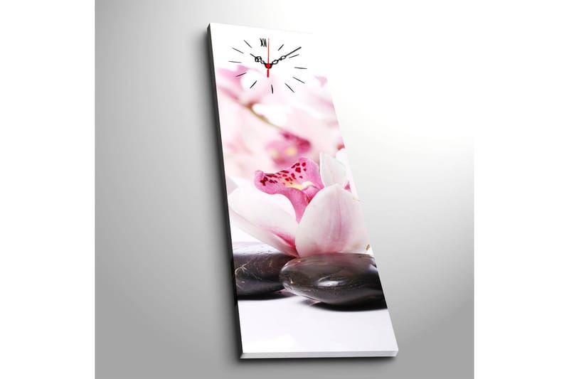 Dekorativ Canvasbilde med Klokke - Flerfarget - Innredning - Veggdekorasjon - Veggklokke